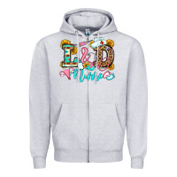 Heather Grey labor and delivery nurse Zipper Hoodie - OliviaCreatesArt