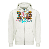 Oatmeal Heather labor and delivery nurse Zipper Hoodie - OliviaCreatesArt