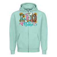 Seafoam labor and delivery nurse Zipper Hoodie - OliviaCreatesArt