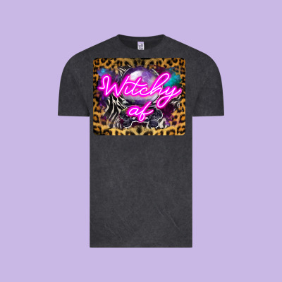 Witchy Af Crystal Ball Vintage Tee Designed By Lillyallendesigns