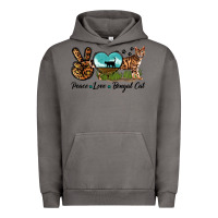 Pigment Tornado Peace Love Bengal Cat Urban Hoodie - LillyAllenDesigns