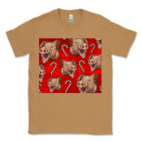 Toasted Coconut Yorkshire Pig And Candy Cane Classic Tee - LillyAllenDesigns