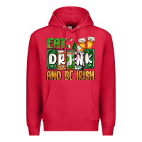Cardinal St. Patrick's Eat drink and be Irish Premium Hoodie - OliviaCreatesArt