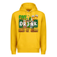 Lemon St. Patrick's Eat drink and be Irish Premium Hoodie - OliviaCreatesArt