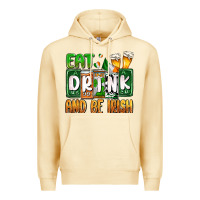 Pina Colada St. Patrick's Eat drink and be Irish Premium Hoodie - OliviaCreatesArt