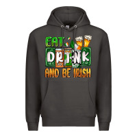 Smoke St. Patrick's Eat drink and be Irish Premium Hoodie - OliviaCreatesArt