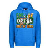 True Royal St. Patrick's Eat drink and be Irish Premium Hoodie - OliviaCreatesArt