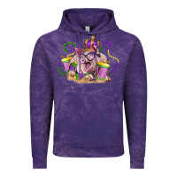 Cloud Purple Mardi Gras pig Vintage Hoodie - LillyAllenDesigns