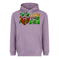 Lucky Dude Saint Patrick's Bearded Man Heavyweight Hoodie | Teevron