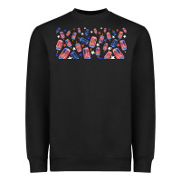 Black American popsicle Heavyweight Sweatshirt - TumblerDesignByShophia