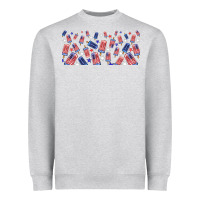 Heather Grey American popsicle Heavyweight Sweatshirt - TumblerDesignByShophia