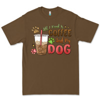 Cacao all i need is coffee and my dog Premium Tee - MaliasSmallBusiness