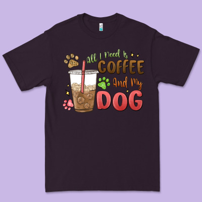 All I Need Is Coffee And My Dog Premium Tee Designed By Maliassmallbusiness