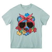 Arona autism awareness bear Heavy Core Tee - MaliasSmallBusiness