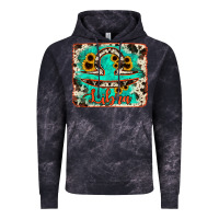 Cloud Black libra turquoise cowhide Vintage Hoodie - RanaPortraitStore