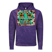 Cloud Purple libra turquoise cowhide Vintage Hoodie - RanaPortraitStore