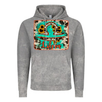 Cloud Rock libra turquoise cowhide Vintage Hoodie - RanaPortraitStore
