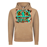 Vintage Coffee libra turquoise cowhide Vintage Hoodie - RanaPortraitStore