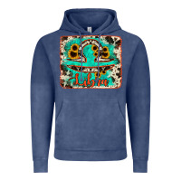 Vintage Denim libra turquoise cowhide Vintage Hoodie - RanaPortraitStore