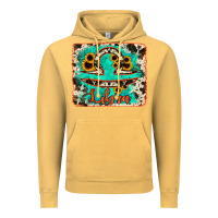 Vintage Mustard libra turquoise cowhide Vintage Hoodie - RanaPortraitStore