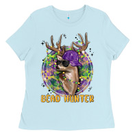 Baby Blue bead hunter Ladies Tee - MaliasSmallBusiness