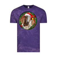 Cloud Purple Boer Goat Christmas Vintage Tee - LillyAllenDesigns