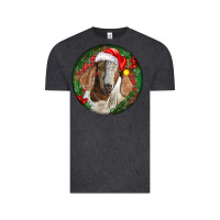 Vintage Black Boer Goat Christmas Vintage Tee - LillyAllenDesigns