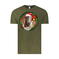Vintage Olive Boer Goat Christmas Vintage Tee - LillyAllenDesigns