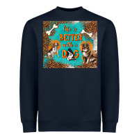 Navy life is better with a dog Heavyweight Sweatshirt - TumblerDesignByShophia