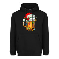 Black christmas beer Heavyweight Hoodie - FaDigitalArtStudio