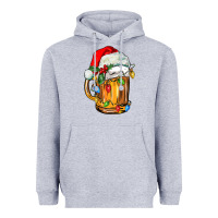 Heather Grey christmas beer Heavyweight Hoodie - FaDigitalArtStudio