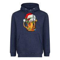 Navy christmas beer Heavyweight Hoodie - FaDigitalArtStudio