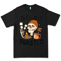 Black let's get toasted camping Premium Tee - MaliasSmallBusiness