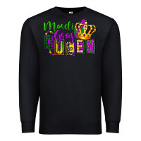 Black mardi gras queen Premium Sweatshirt - FaDigitalArtStudio