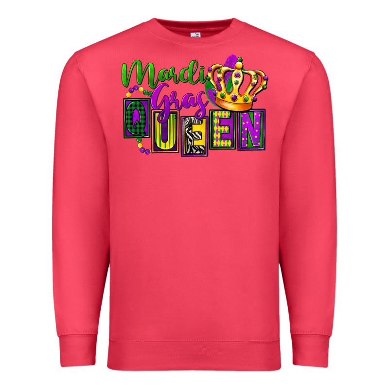 Mardi Gras Queen Premium Sweatshirt by FaDigitalArtStudio | Teevron