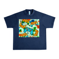 Navy gaming controller Urban Heavy Tee - JahusDesignShop