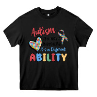 Black autism it's not a disability it's a different abil Heavy Core Tee - MaliasSmallBusiness