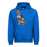 Cobalt catahoula leopard dog Urban Hoodie - LillyAllenDesigns