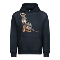 Navy catahoula leopard dog Urban Hoodie - LillyAllenDesigns
