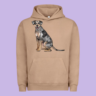 Catahoula Leopard Dog Urban Hoodie Designed By Lillyallendesigns