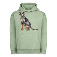 Pigment Oil Green catahoula leopard dog Urban Hoodie - LillyAllenDesigns