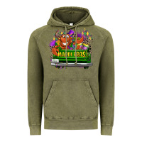 Vintage Olive Mardi Gras truck Vintage Hoodie - LillyAllenDesigns