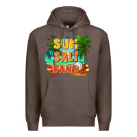 Coffee Sun salt sand Premium Hoodie - FaDigitalArtStudio