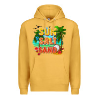 Mustard Sun salt sand Premium Hoodie - FaDigitalArtStudio