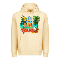 Pina Colada Sun salt sand Premium Hoodie - FaDigitalArtStudio