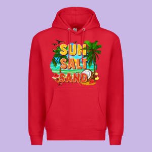 Sun Salt Sand Premium Hoodie Designed By Fadigitalartstudio