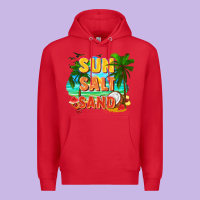 Sun Salt Sand Premium Hoodie Designed By Fadigitalartstudio
