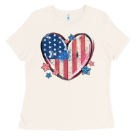 Bone usa heart Ladies Tee - MaliasSmallBusiness
