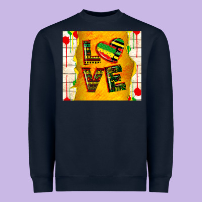 Juneteenth Love Heavyweight Sweatshirt Designed By Tumblerdesignbyshophia