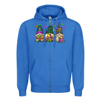 True Royal mardi gras gnomes Zipper Hoodie - OliviaCreatesArt